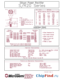 Datasheet 1N1616A manufacturer Microsemi